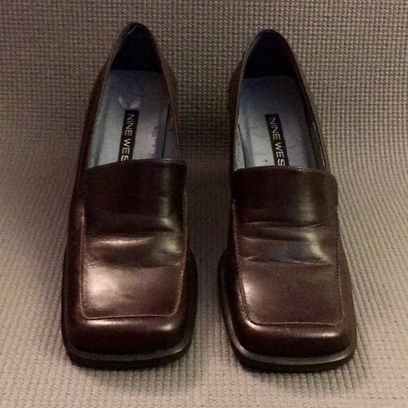 Nine West Brown Leather Loafers - Picture 2 of 8